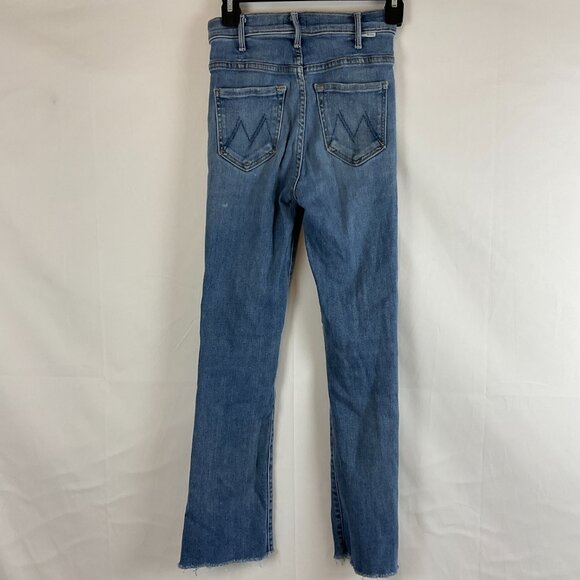 Mother The Hustler Ankle Fray Jeans 24 Blue - Picture 8 of 14
